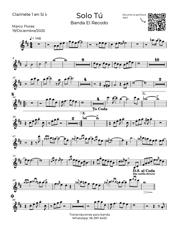 La imagen puede contener una previsualizacion de una partitura